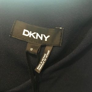 Navy blue knit DKNY dress.